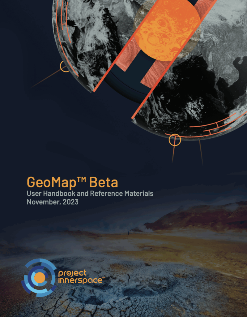 Cover of Innerspace's GeoMap Beta Tool User Handbook